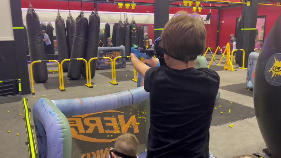 Single Shot Blue Blasters